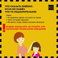Что сказать ребенку, если он6 нашел что-то подозрительное